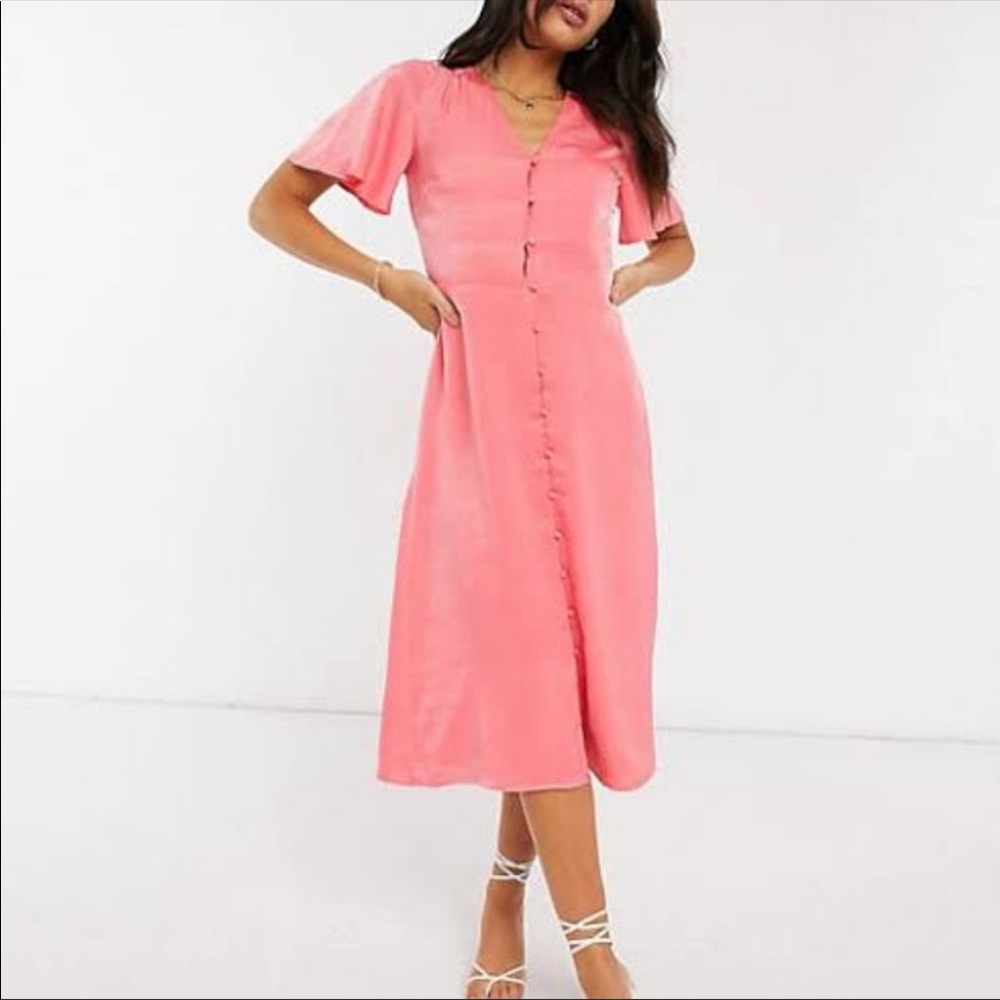 Warehouse size 12 button down midi dress